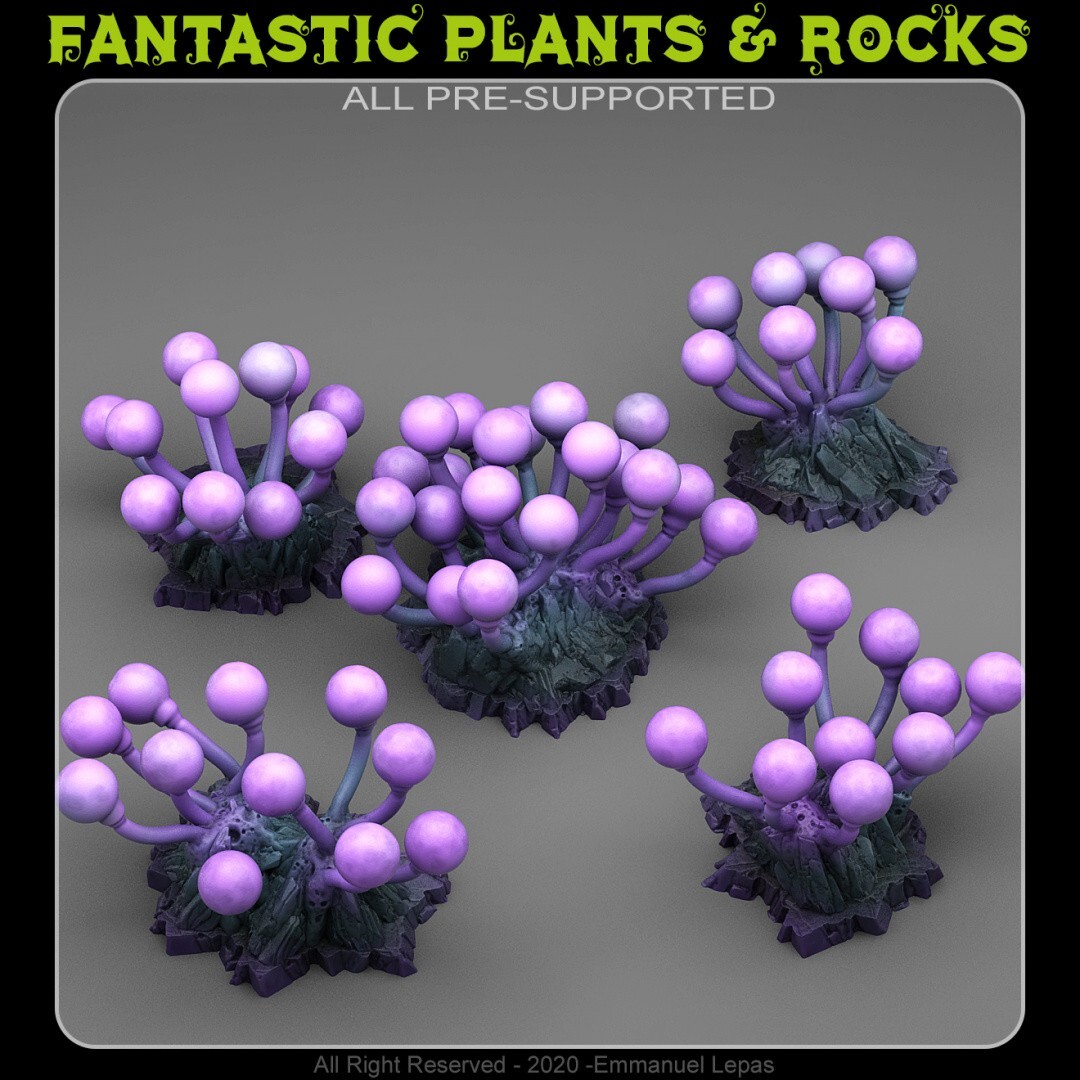 Underwater Alien Light Bulbs Legion Terrain Scenery Tabletop Miniatures 28mm
