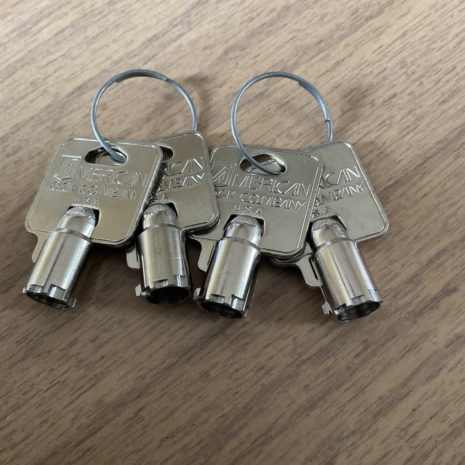American Lock Company Co. Tubular Barrel Lock Replacement Key 01910 Set Of 4 USA