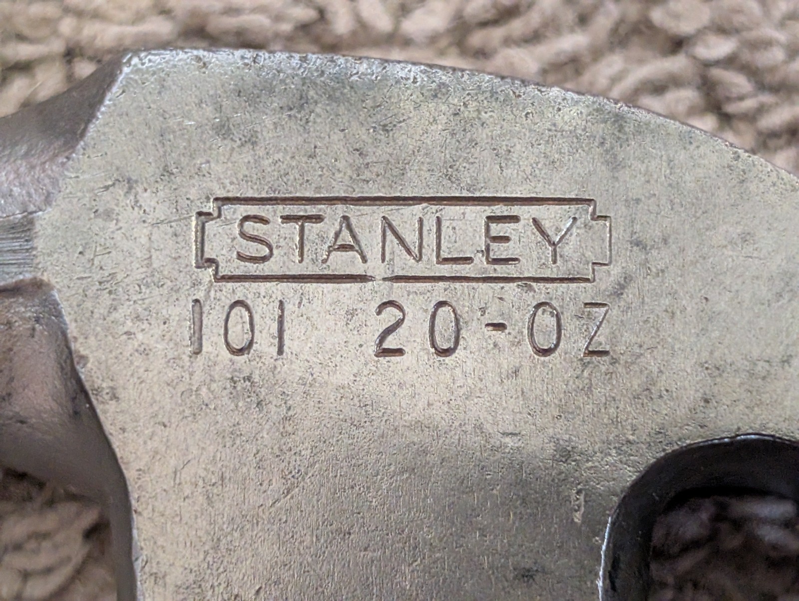 Vintage Stanley 101 20-OZ Wood Handle Claw Hammer