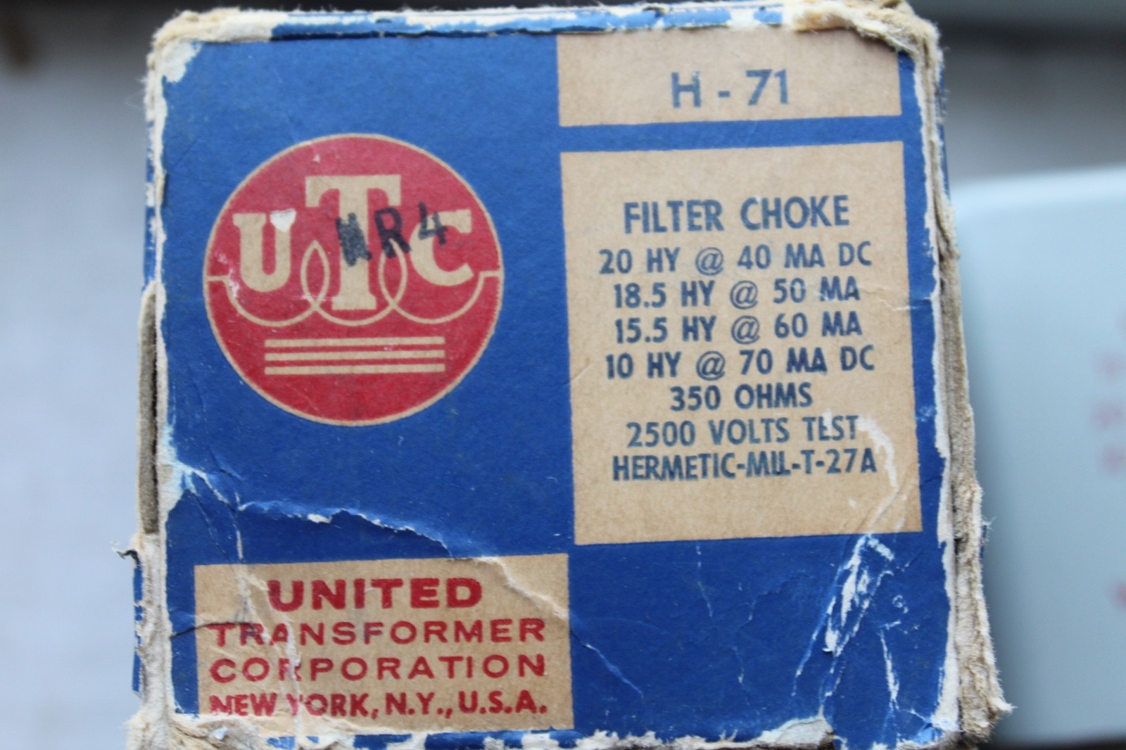 NOS UTC H-71 potted choke