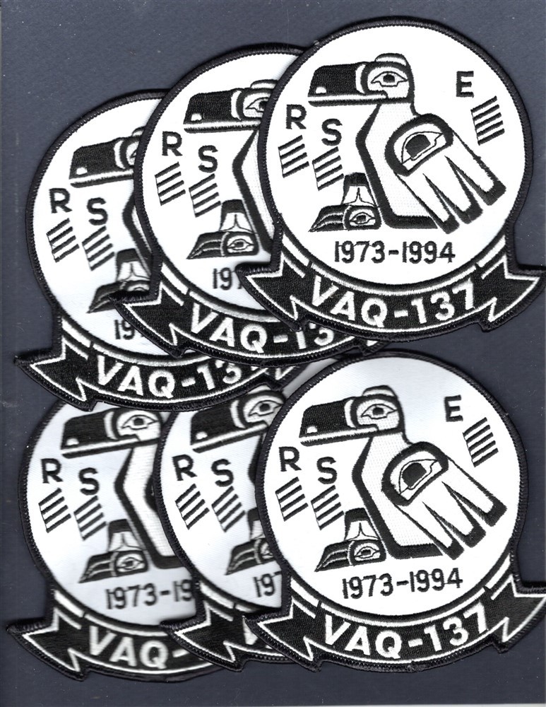 Dealer Lot VAQ-137 ROOKS Decom 1994 NAVY EA-6B Prowler Squadron Patch Set of 6