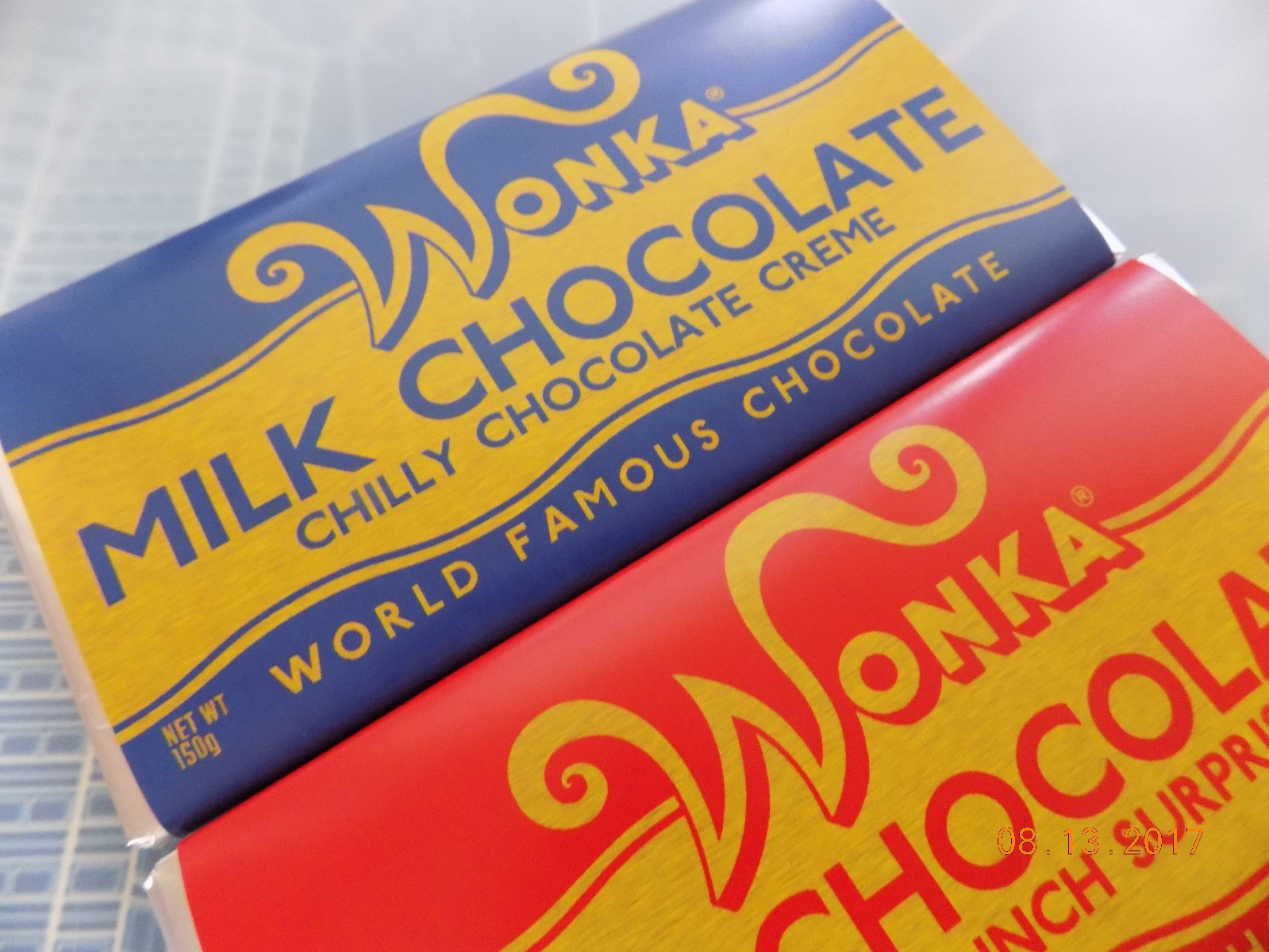 2005 Vintage Style Willy Wonka & Chocolate Factory Replica Wonka Bars (Set of 3)