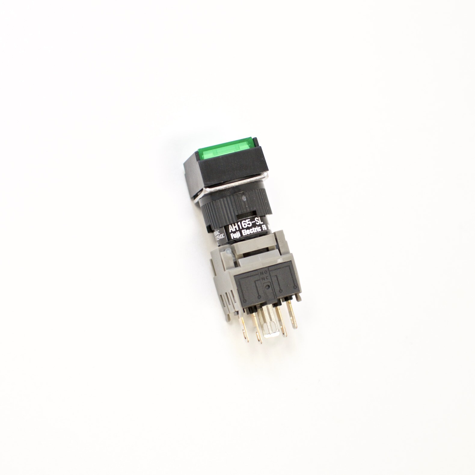 FUJI AH165-SLG11E3 Green Pushbutton Command Switch 24VDC LED (Pack of 5)