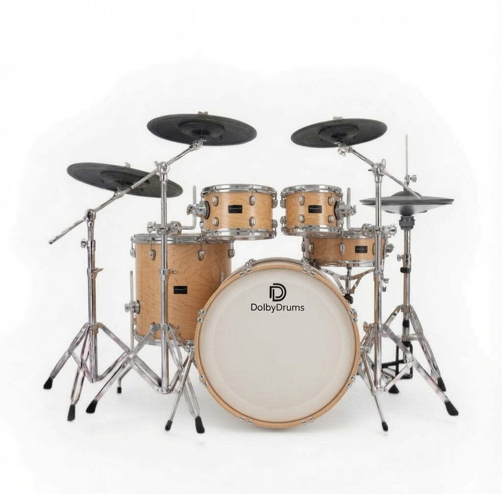 Dolby REV-9 Natural Wood E Drum Kit for Roland Alesis Lemon