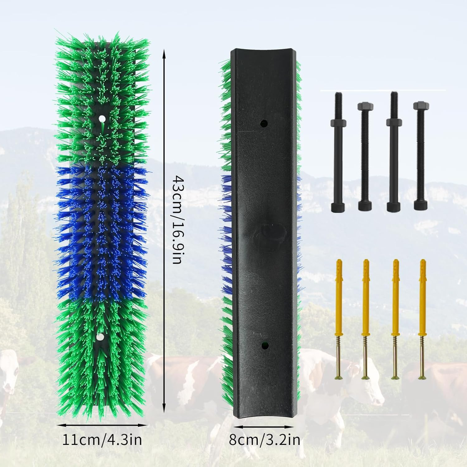 4PCS Livestock Scratching Brush Goat Scratching Tool Post Massage Grooming Brush