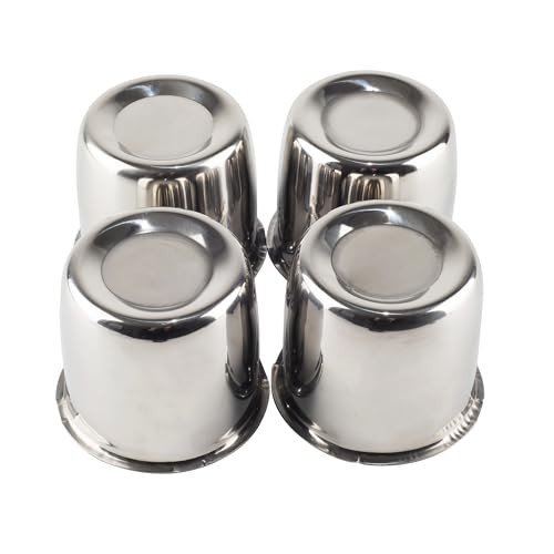 Stainless Steel Push Through Center 3.37" Center Hole, 3.03" Height Chrome