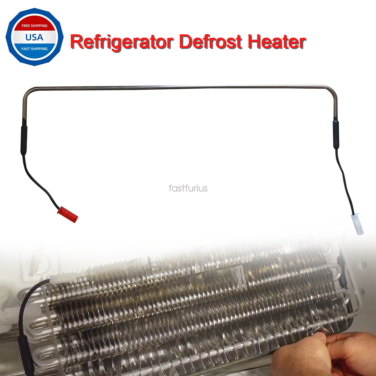 242044008 Refrigerator Defrost Heater Assembly For AP4567873 PS3408665 242044020