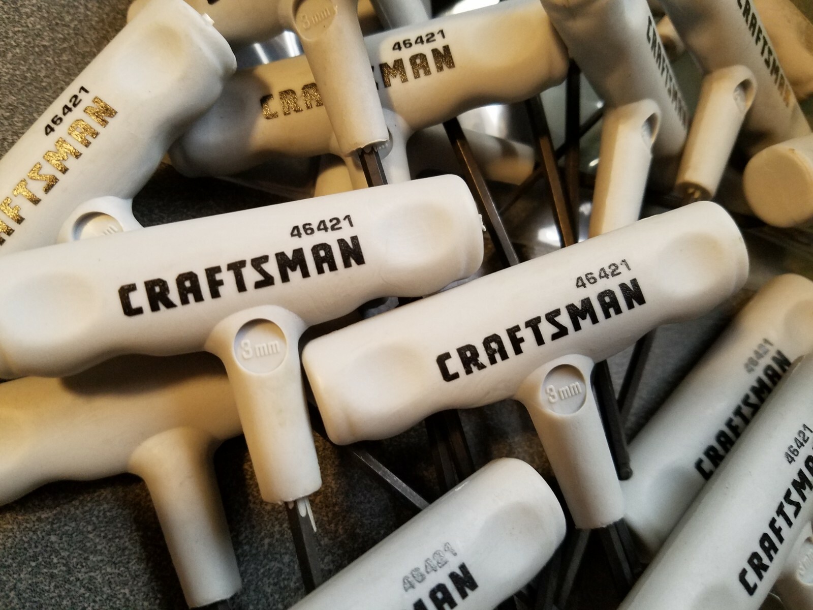 Bulk Lot of Craftsman 3mm T-handles, only $1.75 each, great flea market stock!