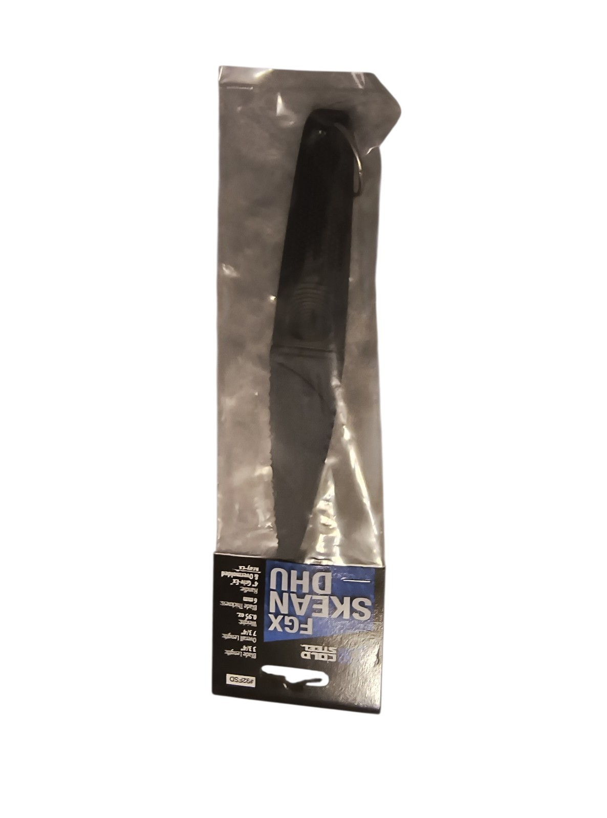 Cold Steel Nightshade Fixed Knife Skean Dhu 3.75" Synthetic Serrated - 92FSD