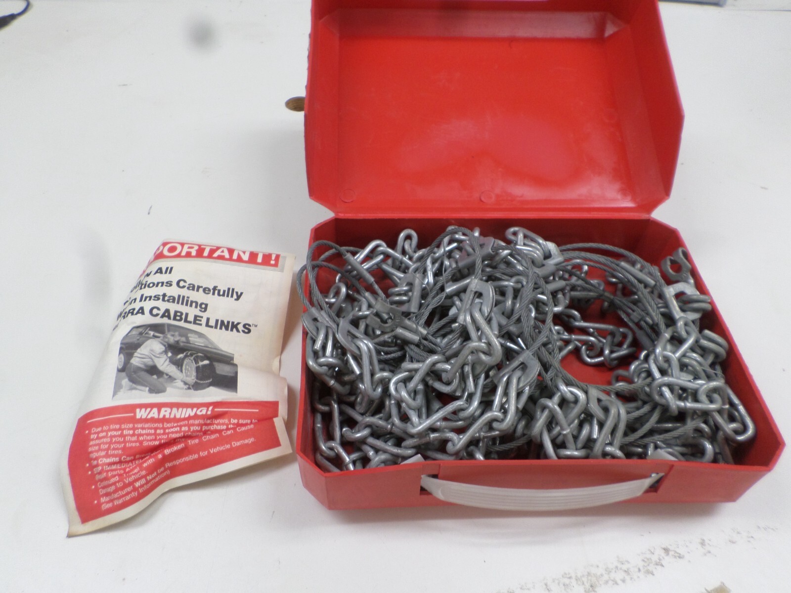 One Pair Stock No. 1922 Les Schwab Tire Chains