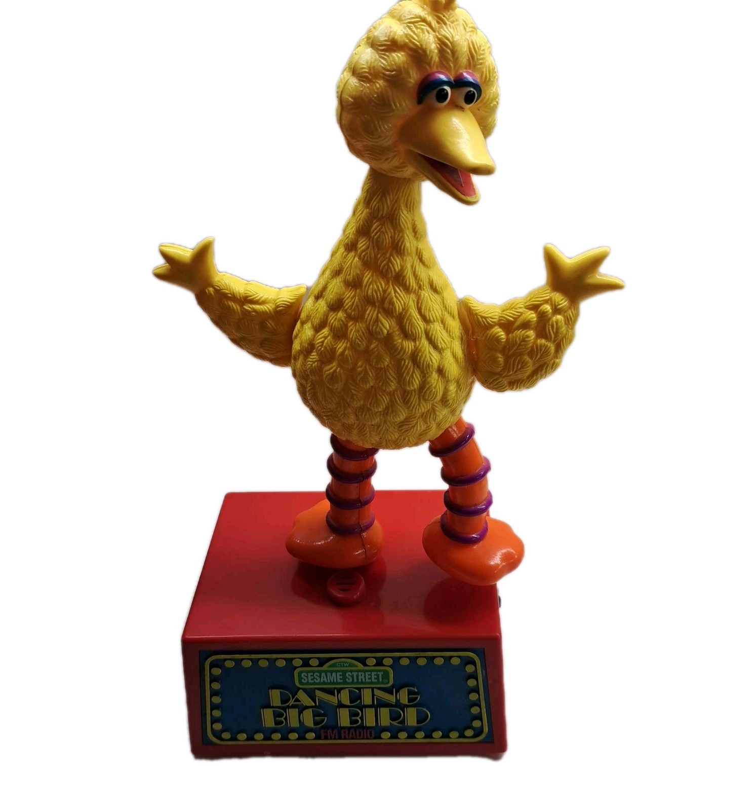 Sesame Street DANCING BIG BIRD FM RADIO 1989 Works! Vintage DESCJUSTIN PRODUCTS