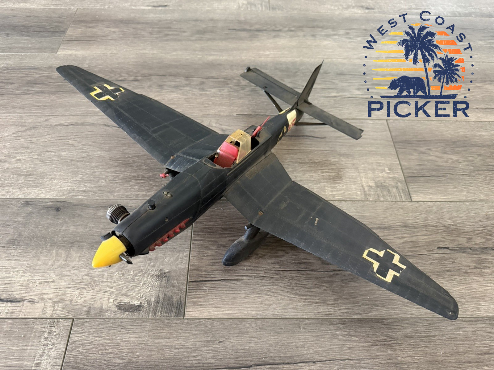 Antique Cox Thimble Drome STUKA Dive Bomber Model Airplane