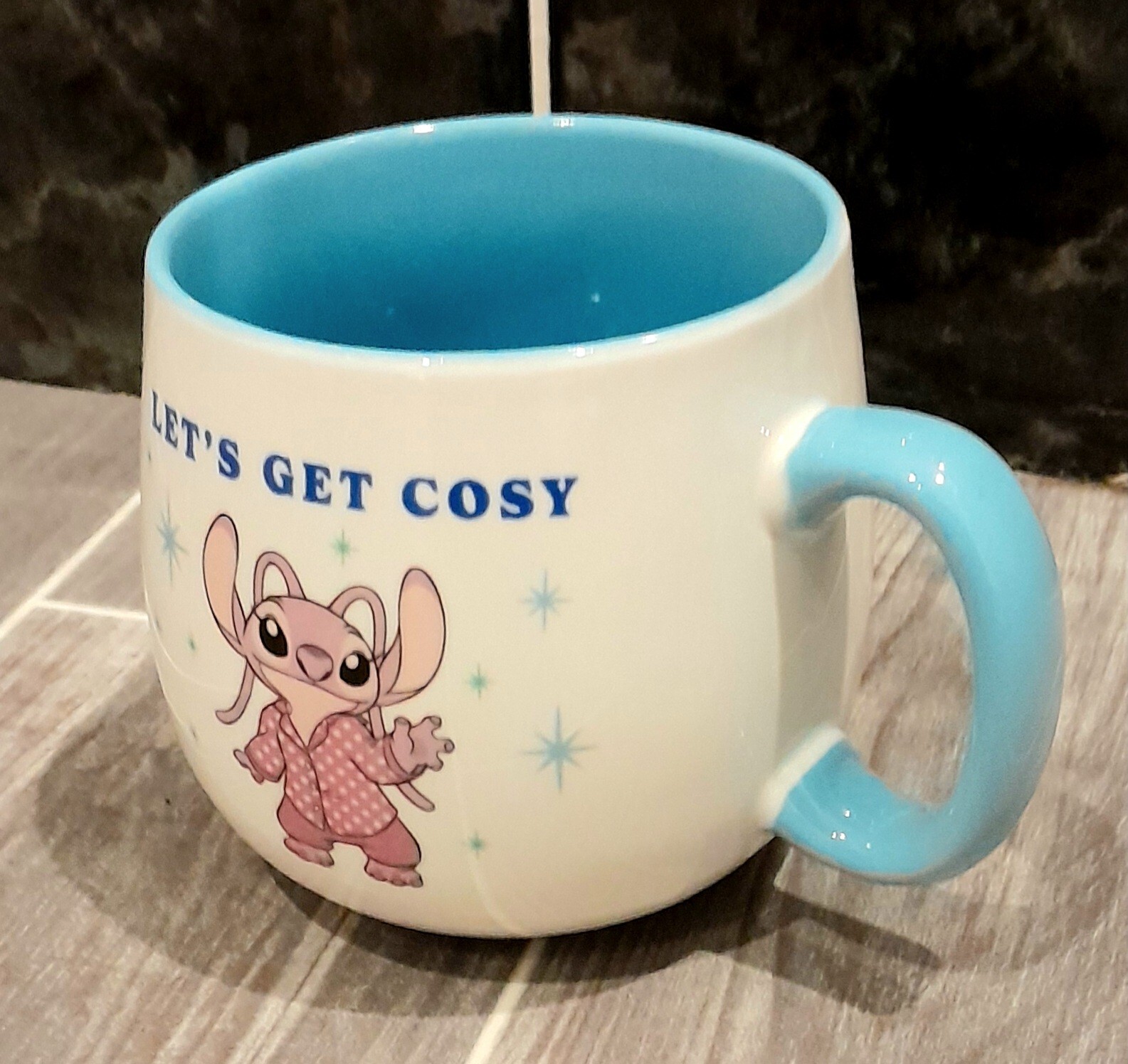 Disney Lilo & STITCH & Angel & Scrump Ceramic "Get Cosy" CHRISTMAS Cup Mug
