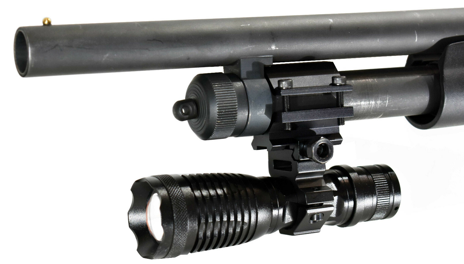 Trinity 1500 Lumen Flashlight w/ Mount for Mossberg 500 20 & 12 Gauge Hunting