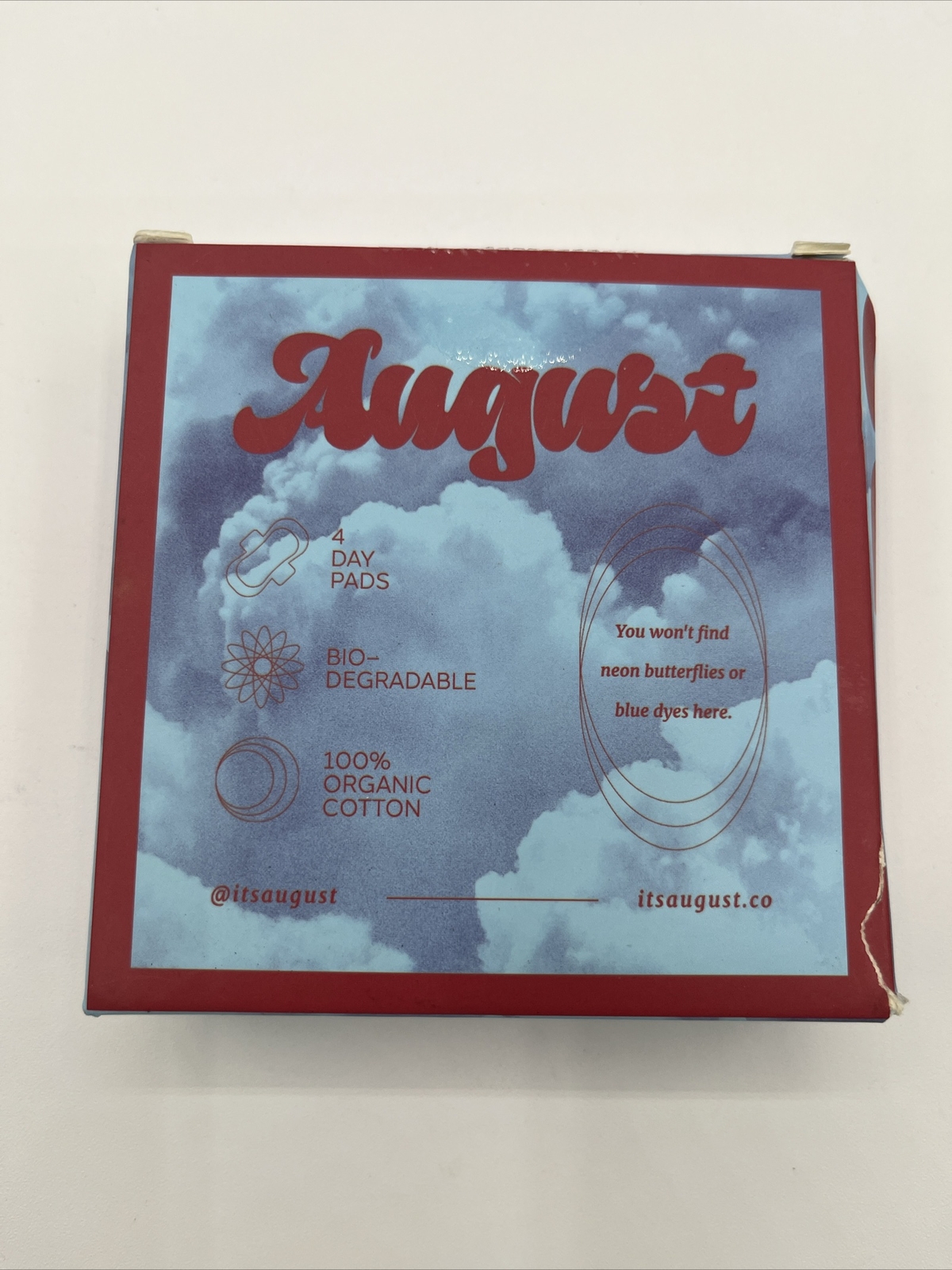 August,  4 Day Pads