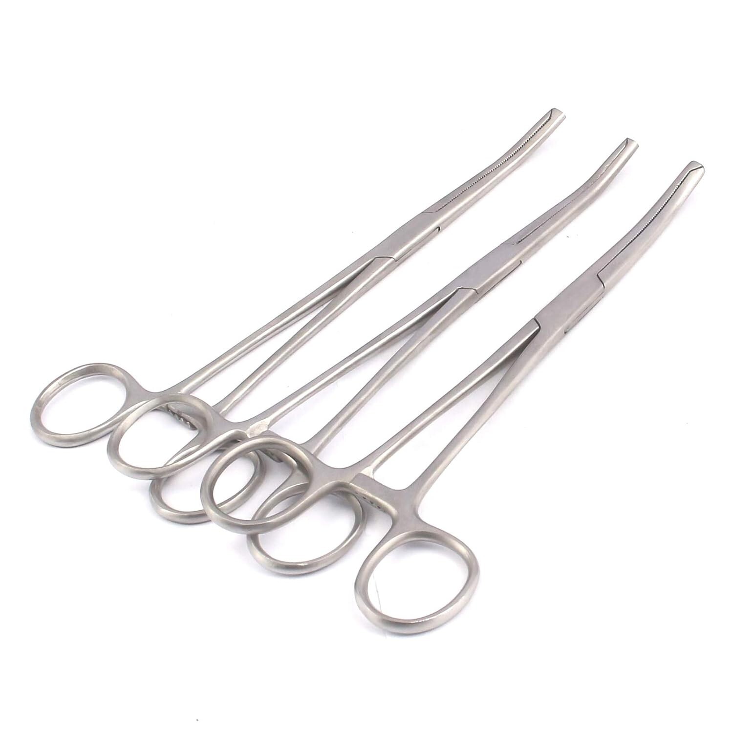 3 KOCHER HEMOSTAT FORCEPS CVD 7" SURGICAL VET INSTRUMENTS