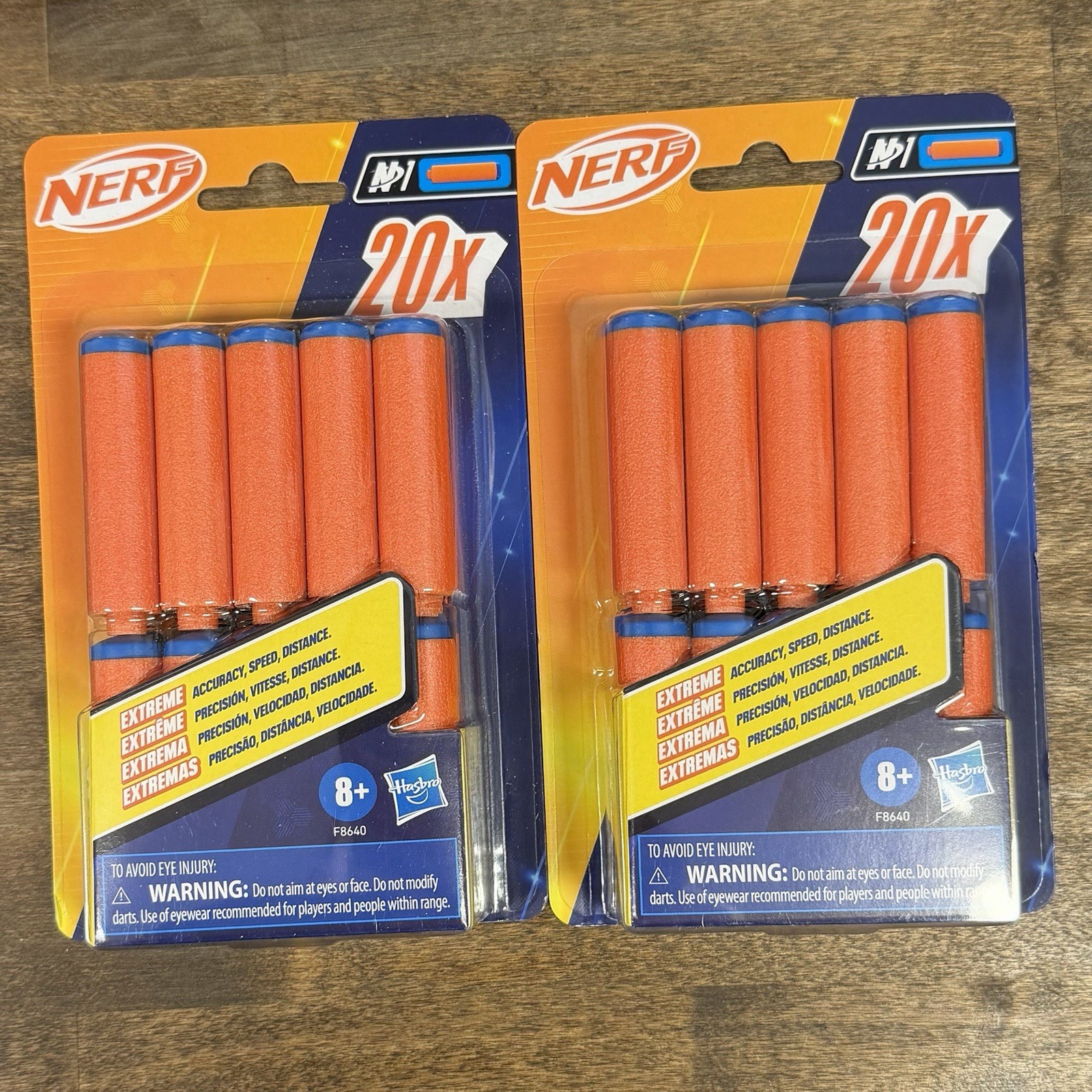 NERF N1 BLASTER SERIES SOFT FOAM DARTS REFILL REPLACEMENT DARTS 20 PACK (QTY-2)