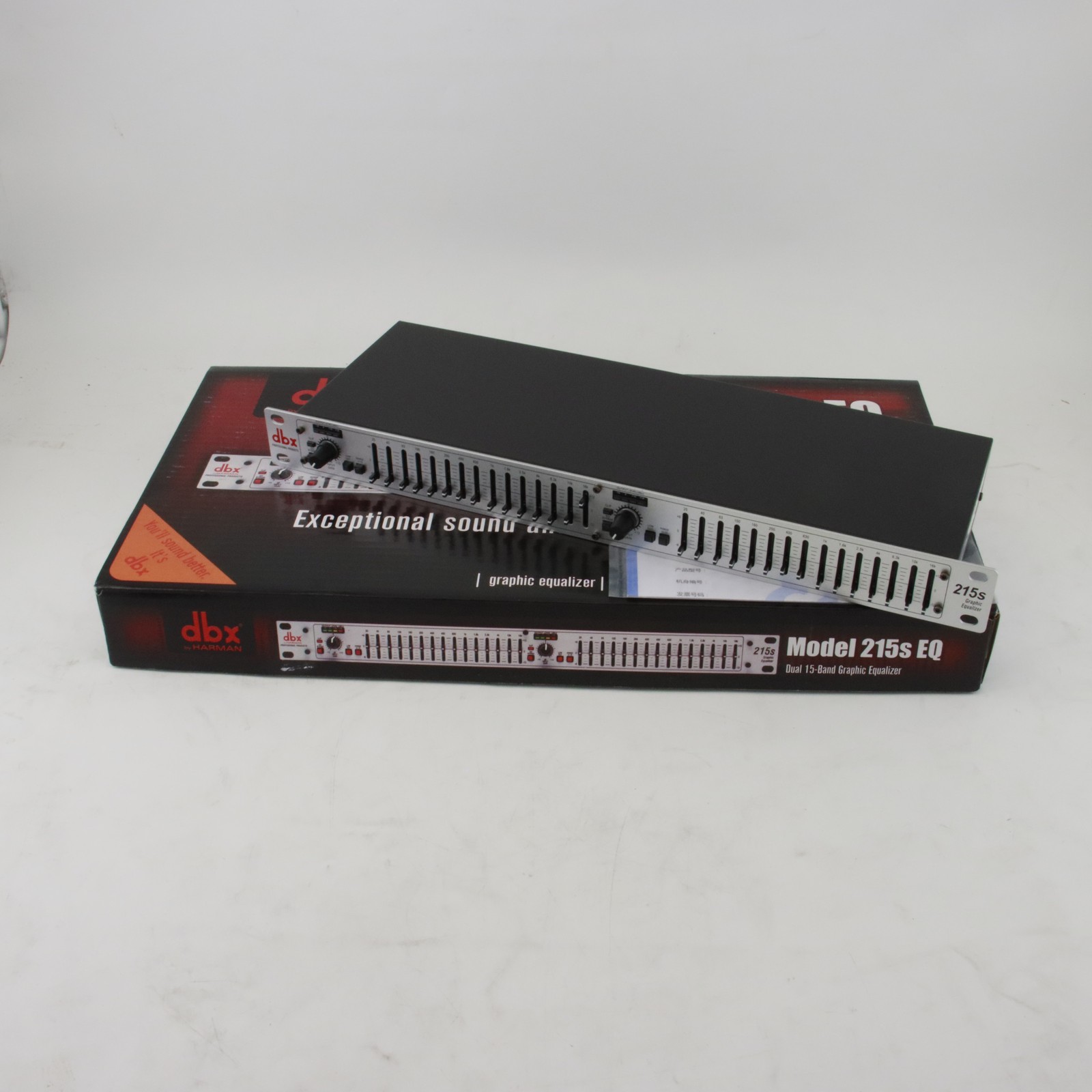 DBX 215S 15-Band Dual Channel Graphic Equalizer Switchable ±6 or ±15 dB Stock US