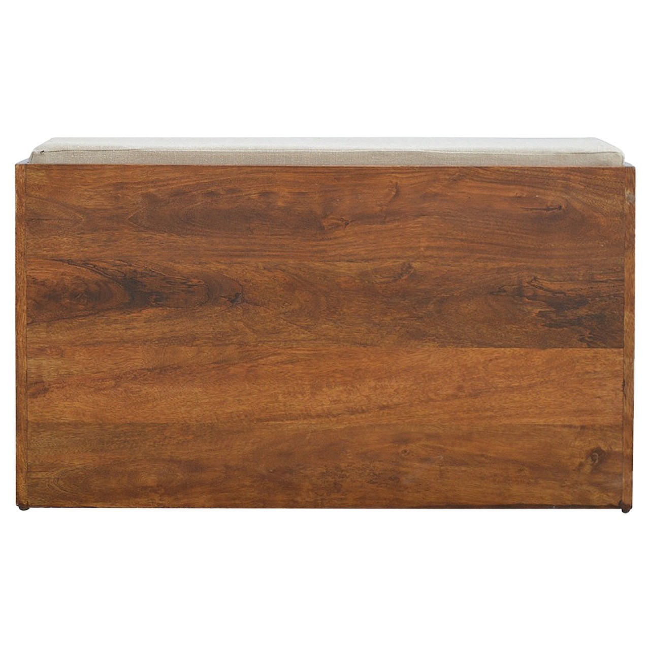 Solid Wood Bench with Storage