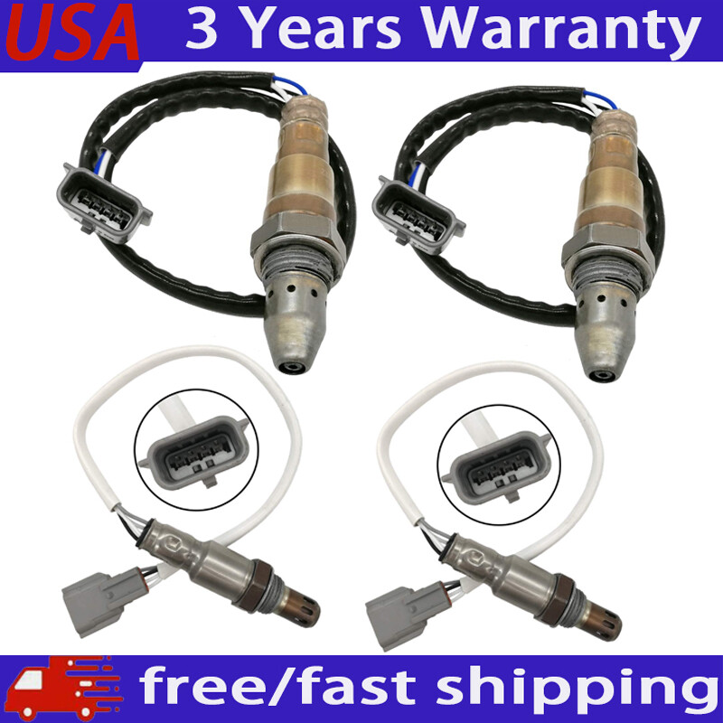 4PCS Oxygen Sensor Up+Down For Nissan 2017-19 Armada Titan 2018-19 NV2500 NV3500