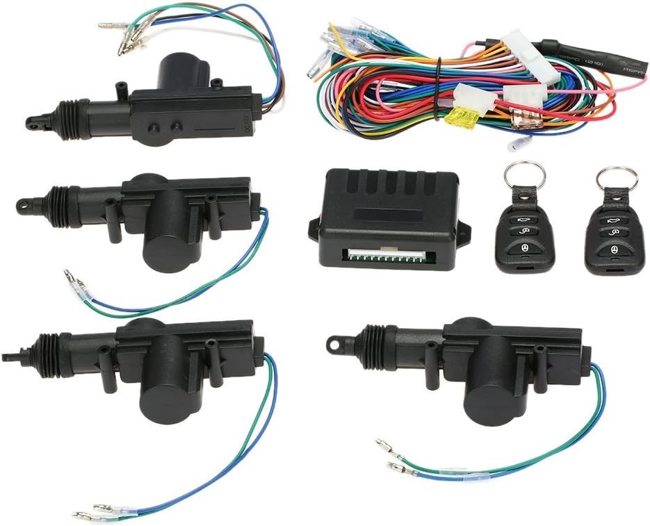 Universal Car Keyless Entry System: Secure 4PCS Door Lock Actuators & Remote