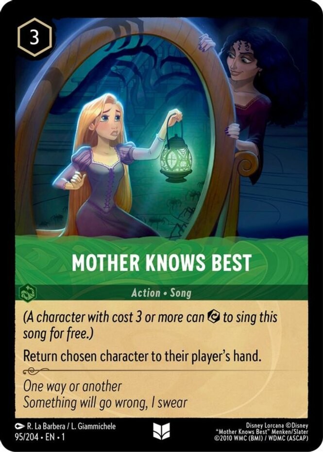 4x Mother Knows Best - 95/204 - Uncommon NM-Mint Lorcana: Set 01 - The First Cha
