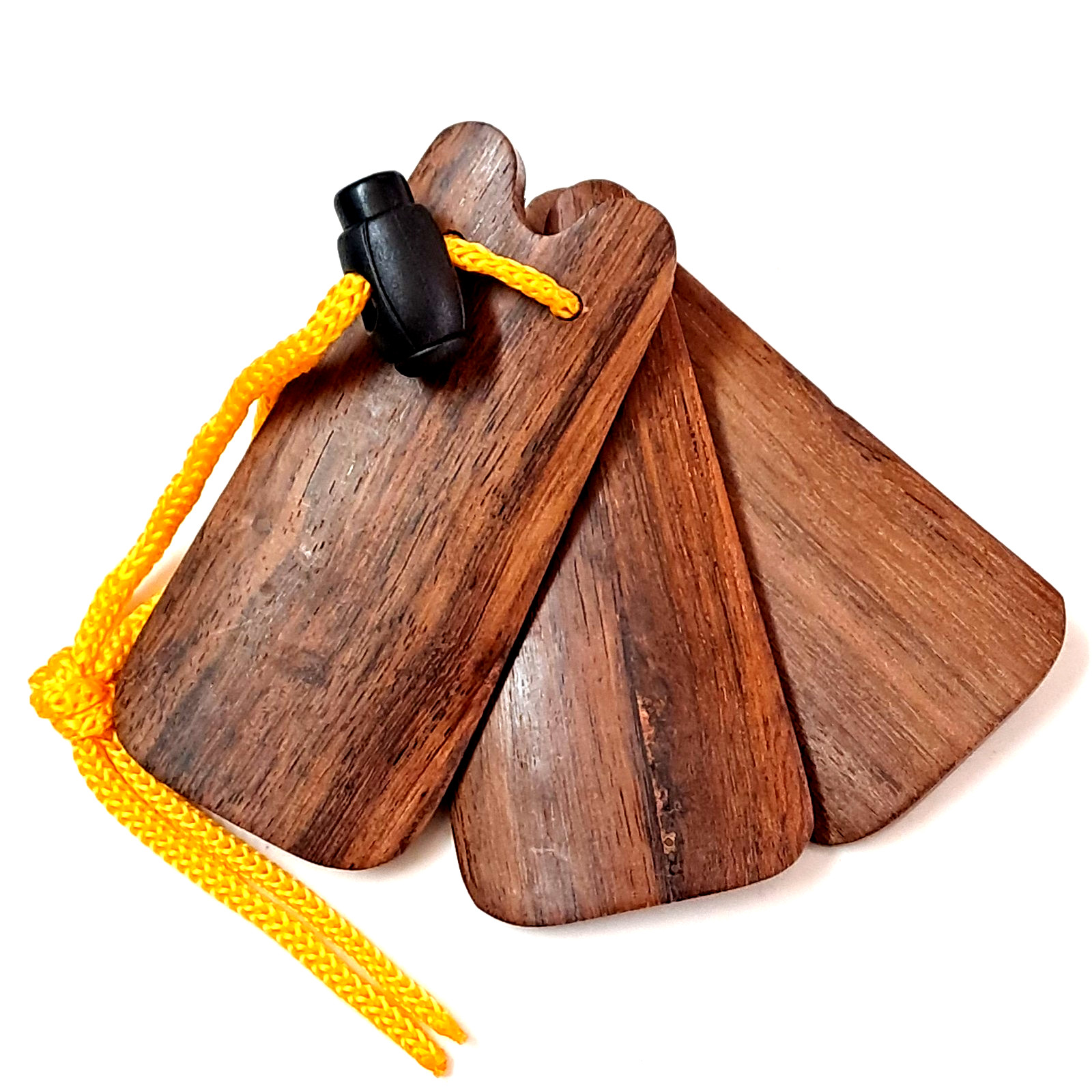 Japanese Wooden Sanba Castanet Knacker 3P Plate Percussion Musical Instrument S6