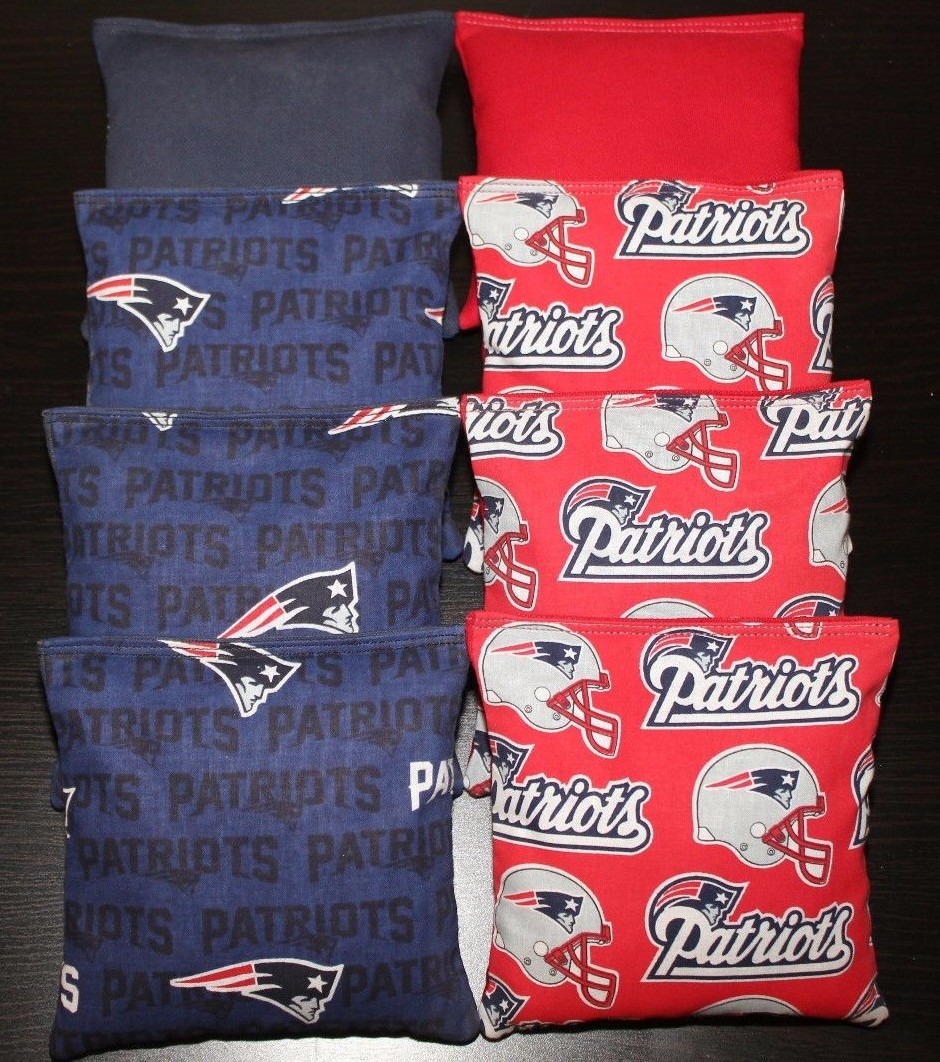 New England Patriots Cornhole Bags 8 ACA Regulation Corn Hole Bean Bags Tailgate