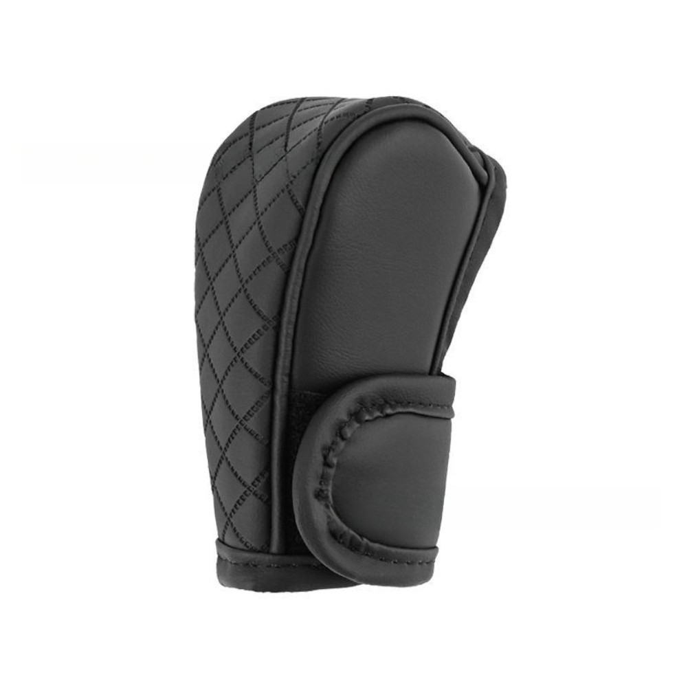 Comfortable PU Leather Gear for shift Cover for Cars with Classic Plaid Design