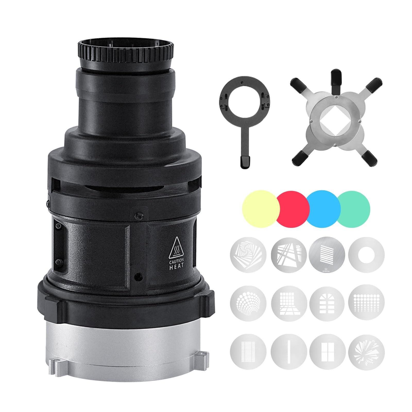 WELLMAKING S-80LED Bowens Mount Optical Snoot Designed Exclusively for Black