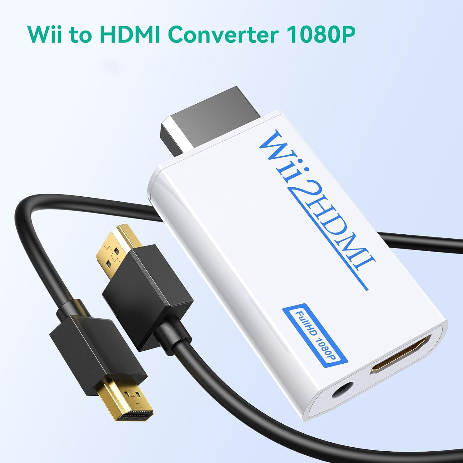 GANA Wii to Hdmi Converter, Wii to Hdmi Adapter, 1080P 720P Connector Output