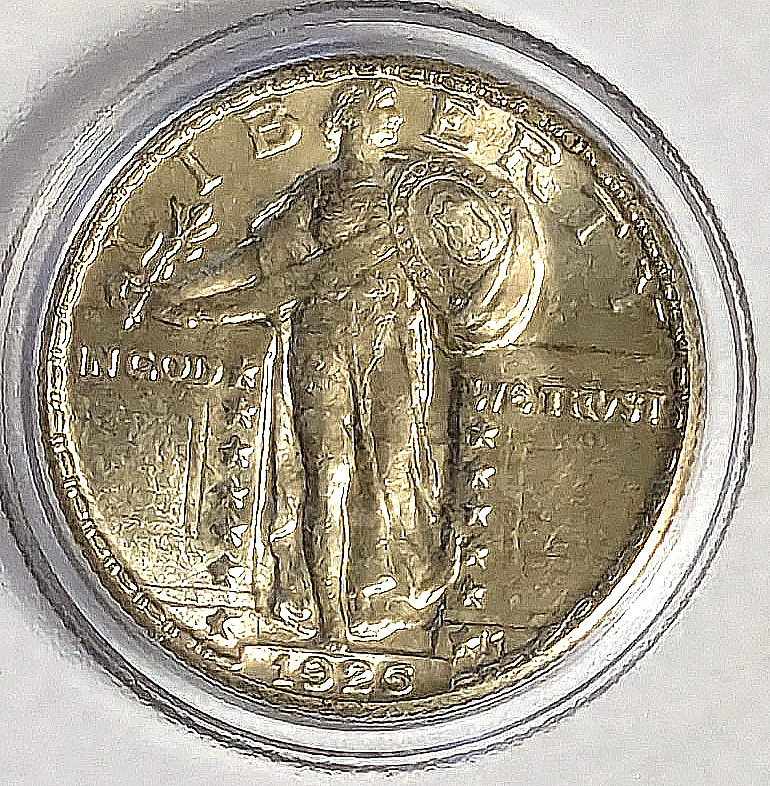 1926 Philadelphia Standing Liberty Quarter-Full Head - Extremely Fine to Uncirc