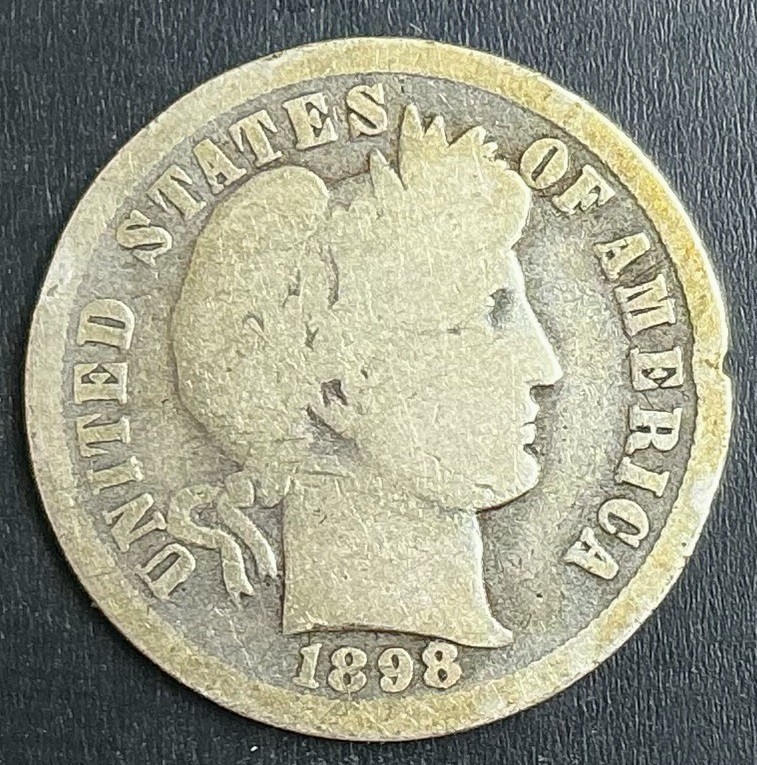 1898-O G Barber Dime New Orleans Choice nice grade better date silver coin h27