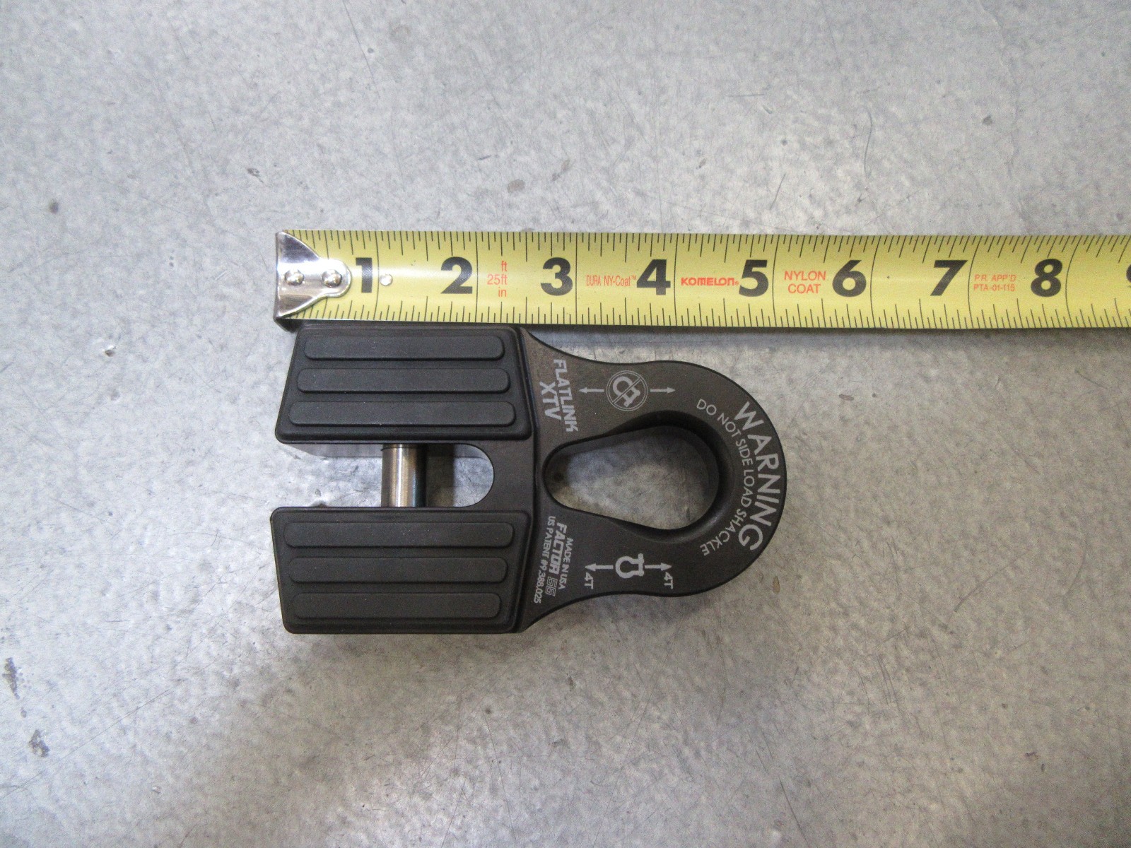 Factor 55 00070-04 Flatlink XTV Winch Shackle Mount - Black - Small/for UTV/ATV