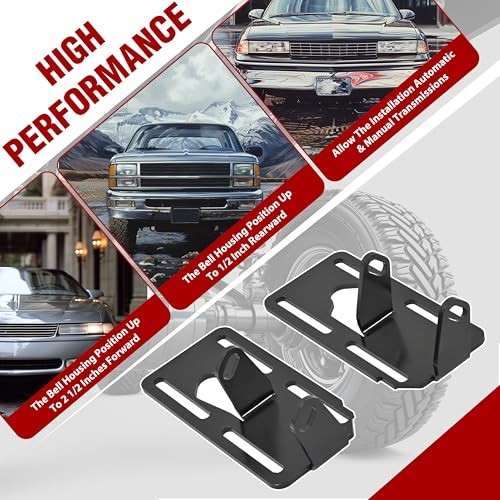 LS Conversion Engine Mounts Compatible with 1973-1996 Square Body Chevy GMC
