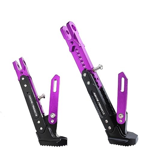 Universal Motorcycle Kickstand Adjustable Foot Side Support Parking Purple