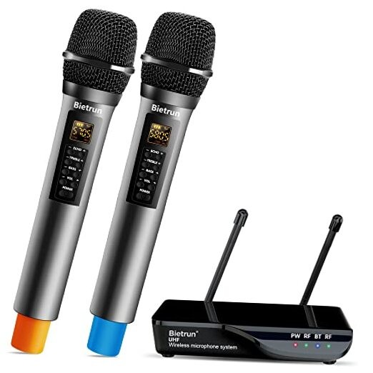 Wireless Microphone with 2-channel wireless microphone system with echo