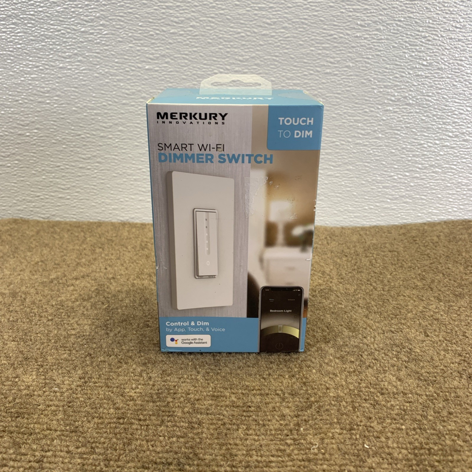 Merkury Innovations Dimmer Switch Smart Wifi Home Google Assist Alexa 2.4Ghz