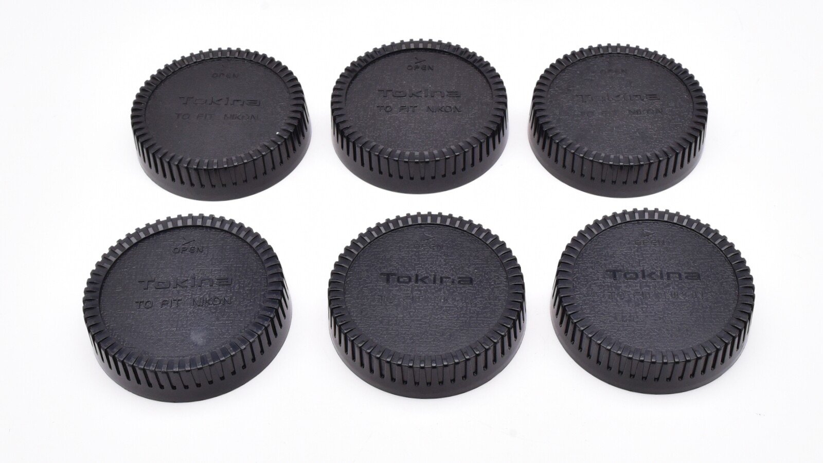 Tokina for Nikon F Mount Rear Lens Cap Lot Qty-6  (T2007)