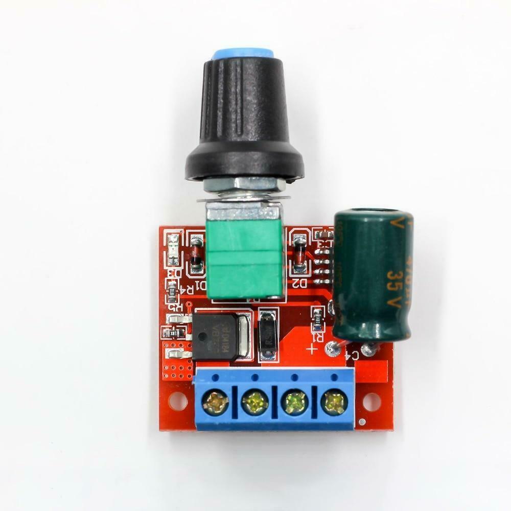 Mini 5A 90W PWM 4.5-35V DC-DC Motor Speed Controller Module Regulator Adjustable