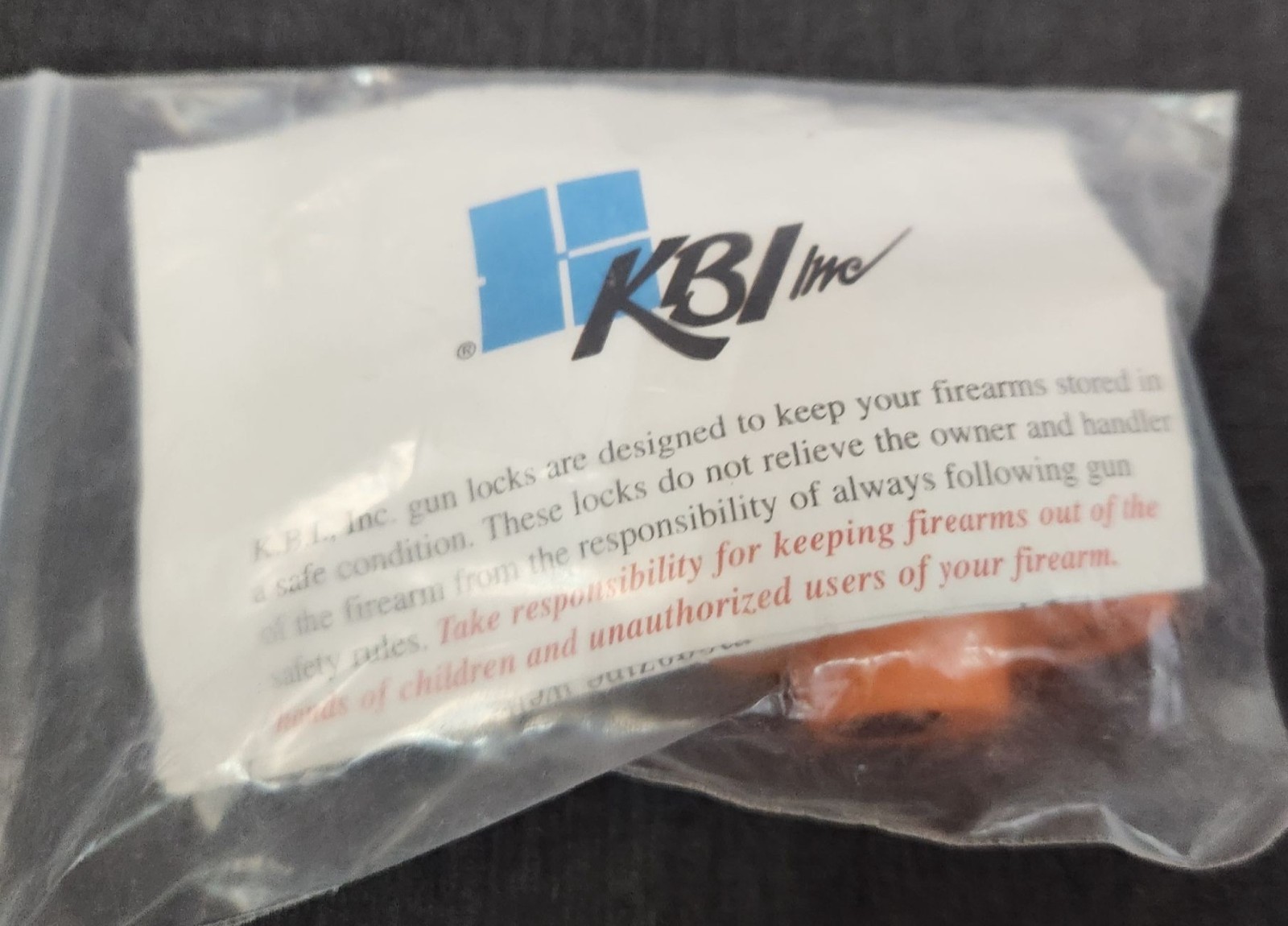 KBI Inc. Gun Lock Safety Device