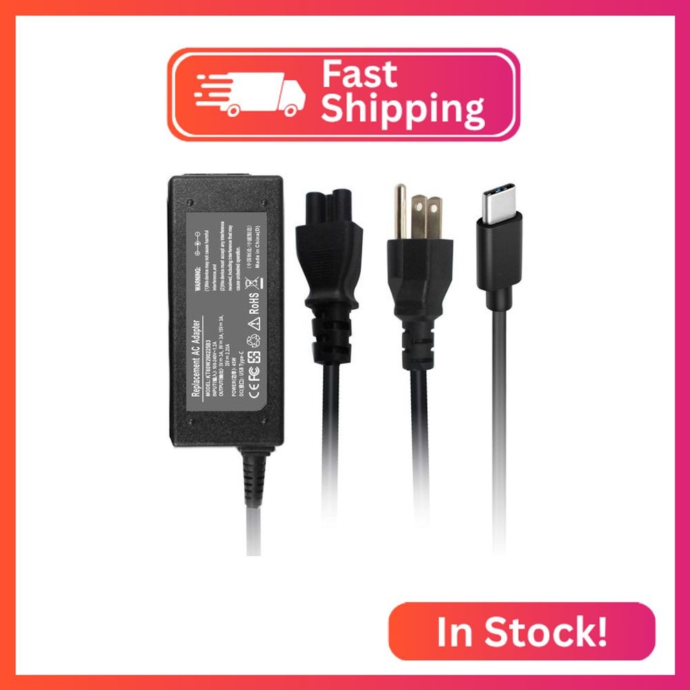 USB C Laptop Chrombook Charger Type C Charger for Lenovo Thinkpad/Yoga/Chromeboo