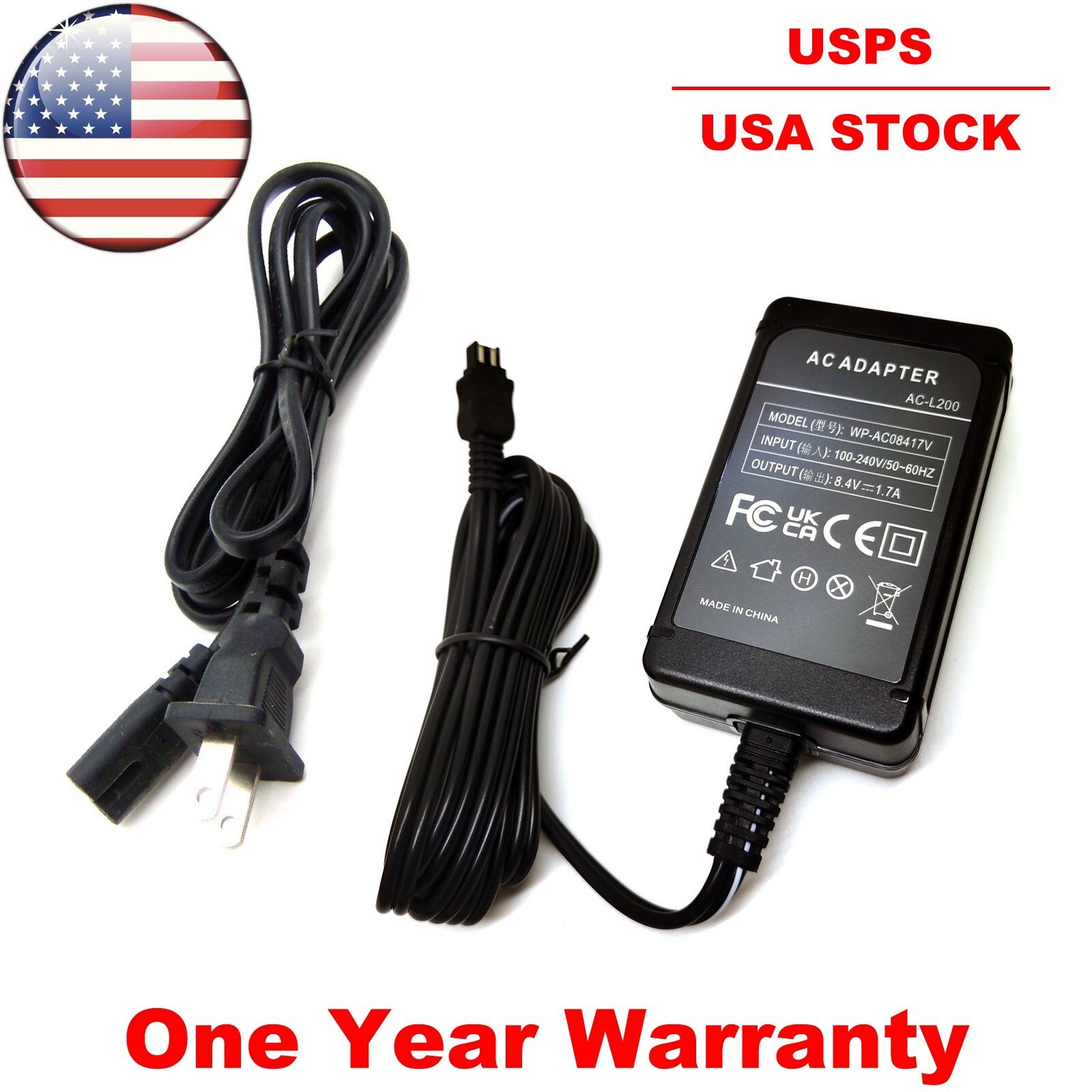 AC Power Adapter Charger For Sony HDR-PJ620 HDR-PJ630 HDR-PJ630E HDR-PJ650 US