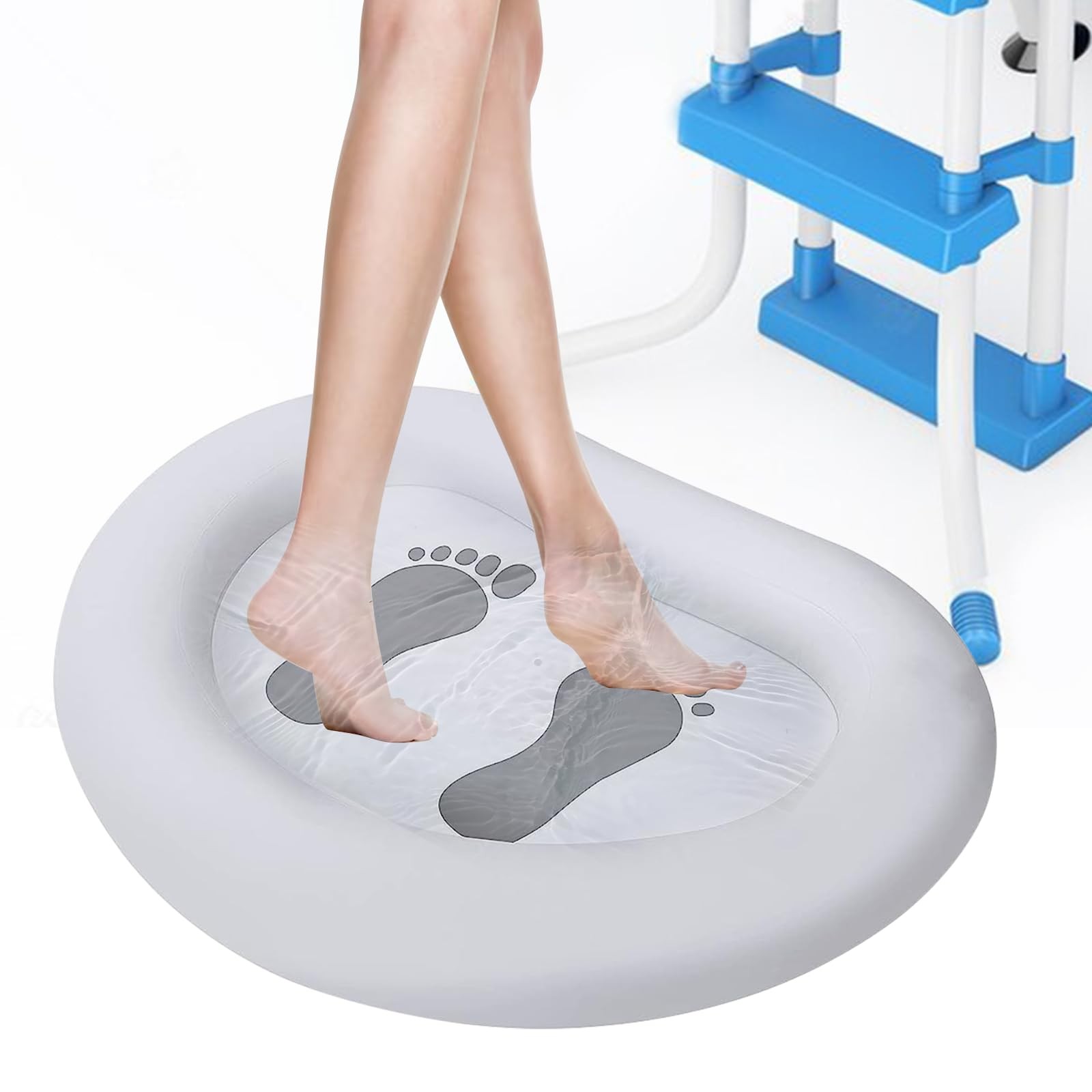 Inflatable Pool Foot Bath Basin, Foot Soaking Bath Basin Foot Bath for Pool E...