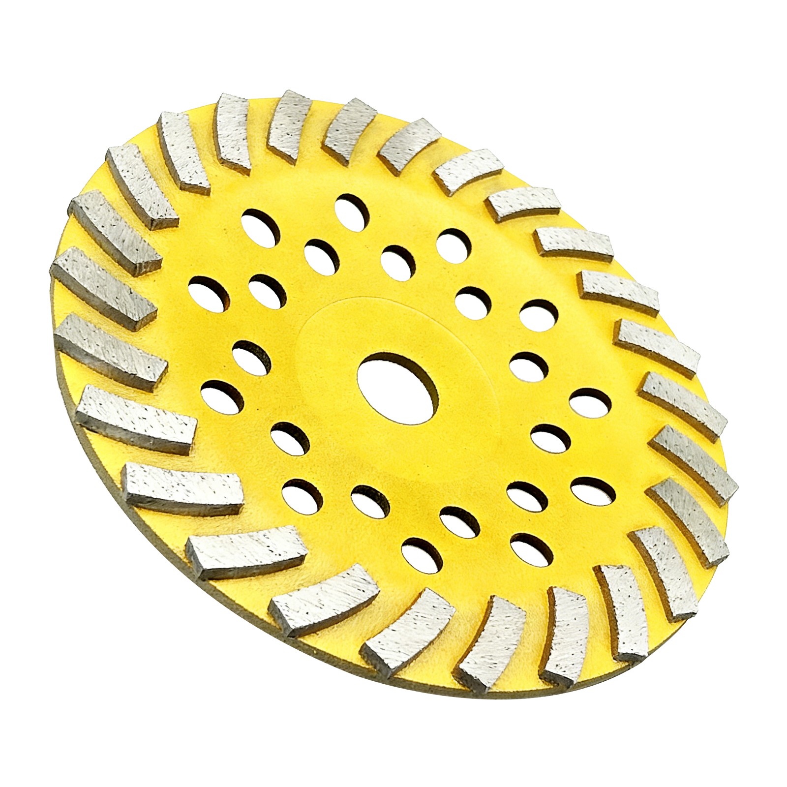 180mm Diamond Grinding Wheel Gold Double-Row Hole for Concrete Granite
