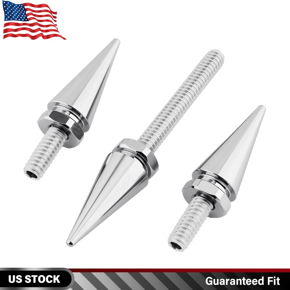 3X Motorcycle Windshield Bolts Fairing Bolts Silver For Harley Davidson 2014-UP