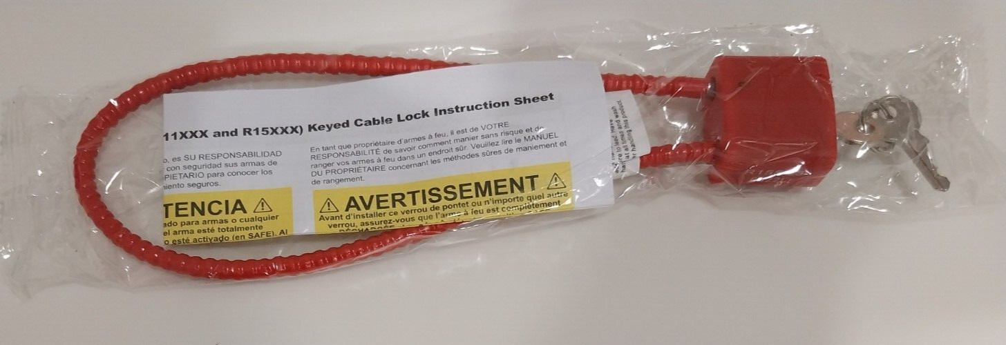 Regal Cable Gun Lock 15" Pistol Shotgun Rifle Child Safety Red
