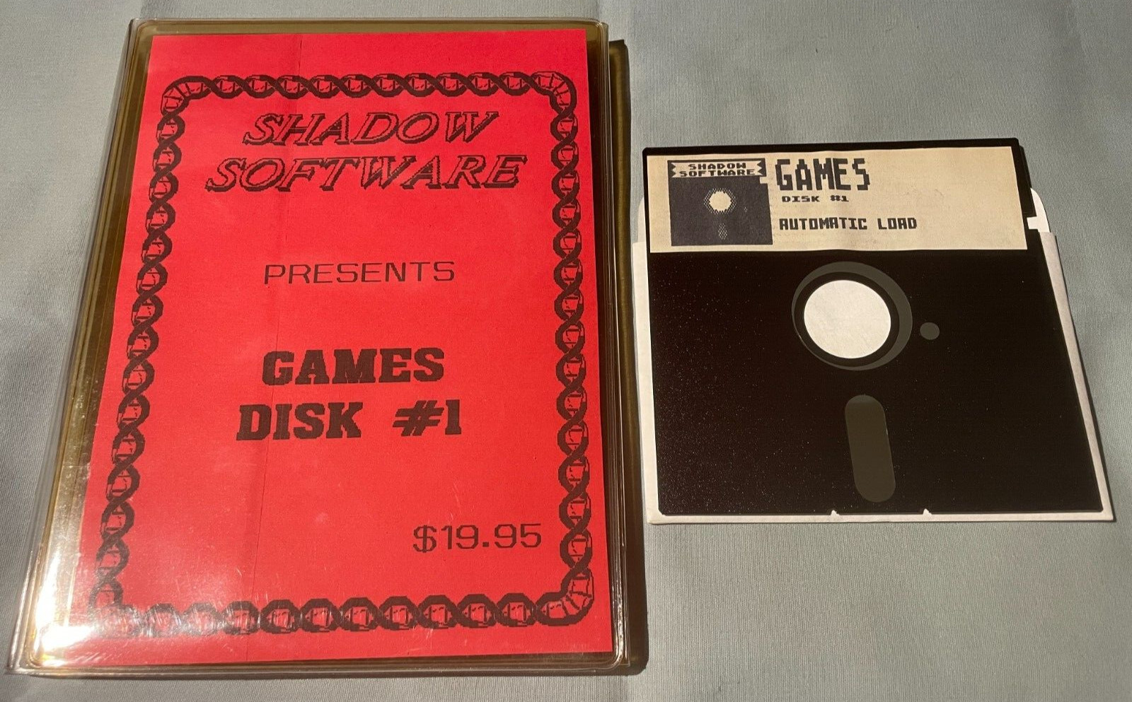 GAMES DISK #1 - Atari 400/800 Computer Shadow Software 5.25" Floppy - TESTED!