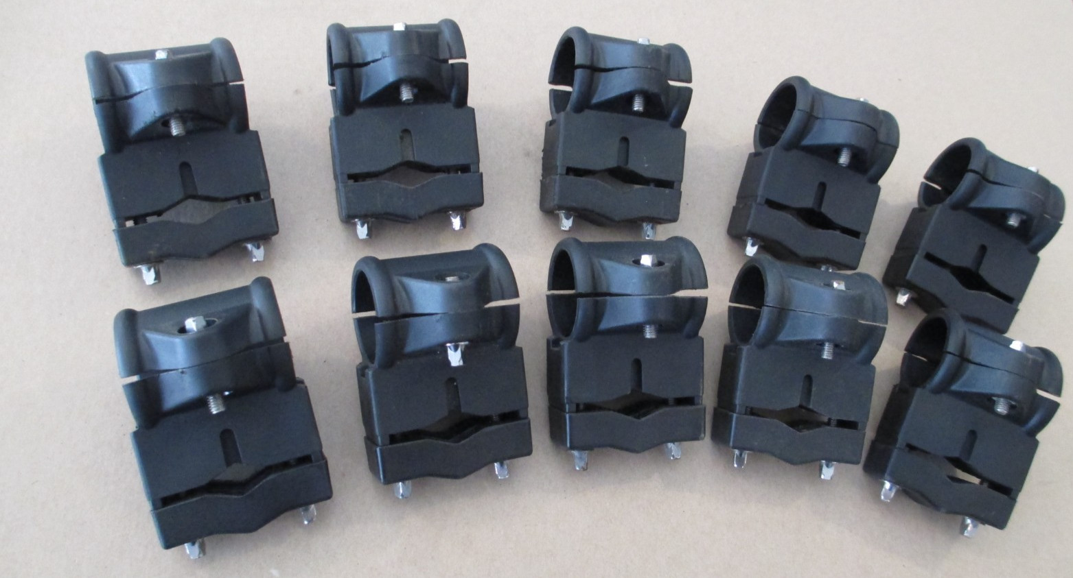 Alesis Drum Rack Mount Lot of (10) Clamps - All Very Clean with No Missing Bolts