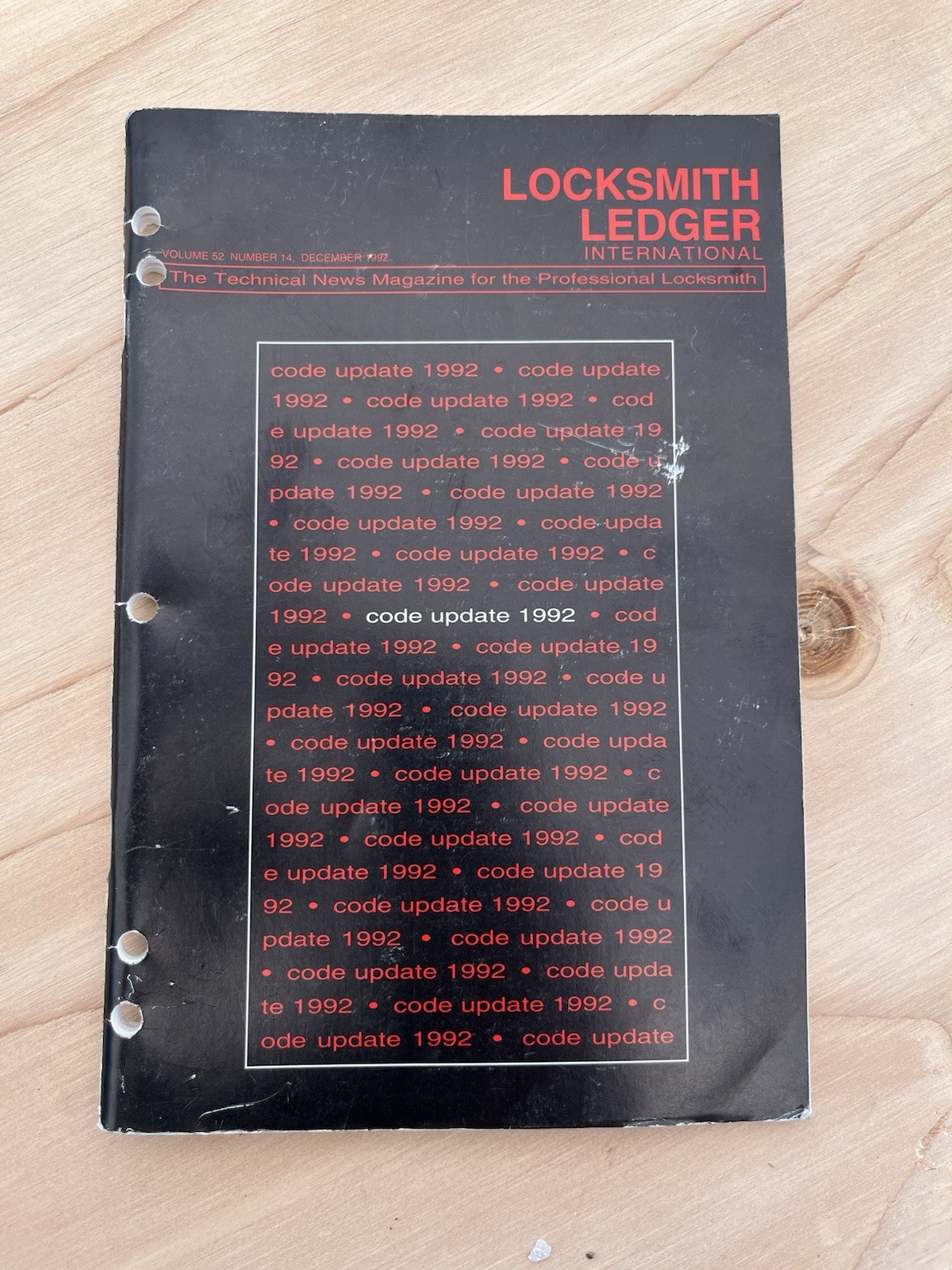 Locksmith Ledge Code Book Update 1992